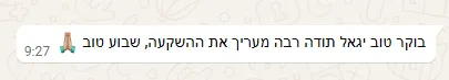 ביקורת לקוח על ההשקעה בבדק בית ביקורת בדק בית מלקוח מרוצה - תודה רבה, הלקוח מעריך את ההשקעה בבדק הבית שחסך כסף וליקויים